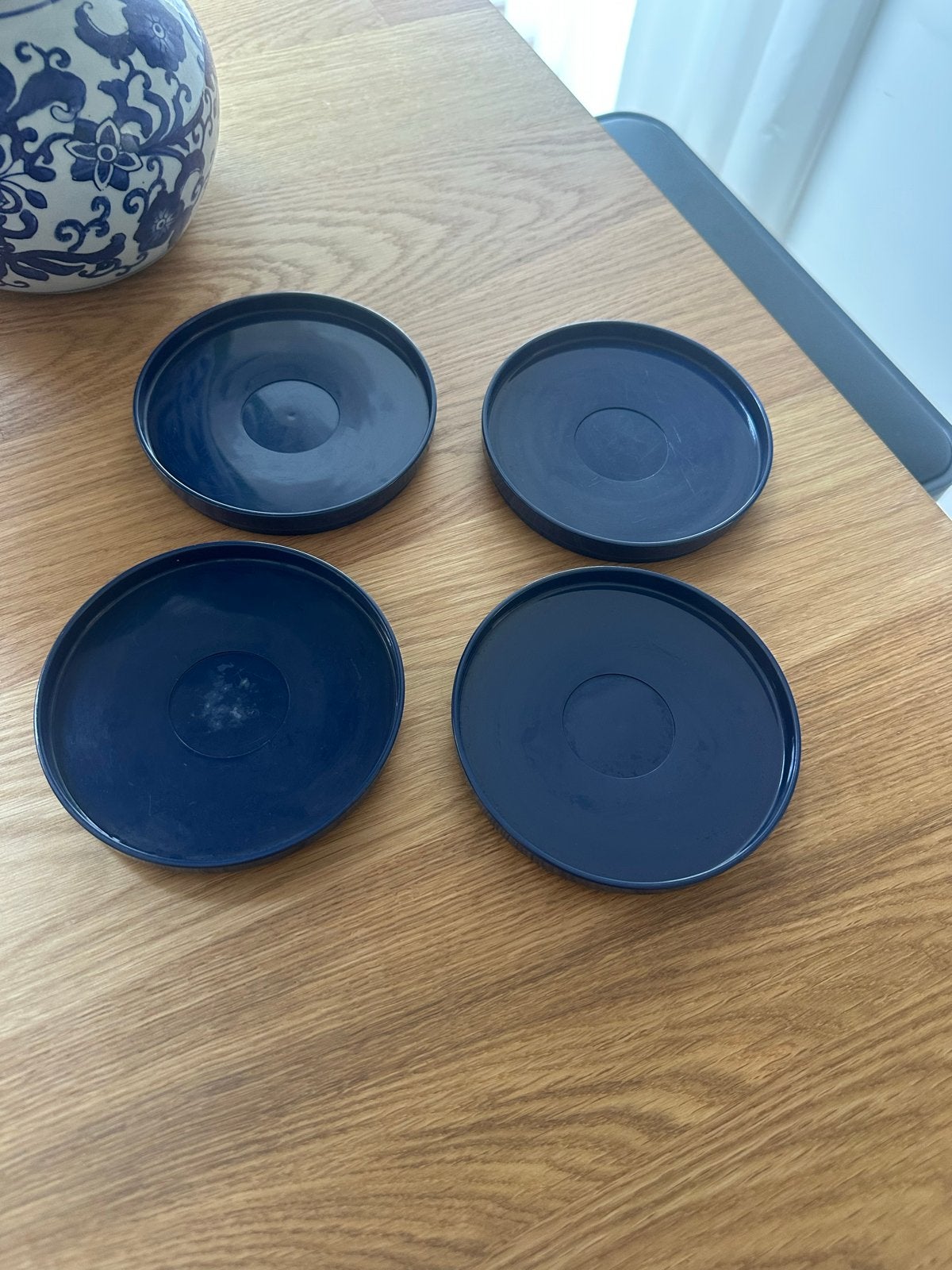 Mepal Rösti Melamine Kleine Ontbijtbordjes - Blauw, Overige materialen, Gebruikt, Ophalen of Verzenden, Bord(en)