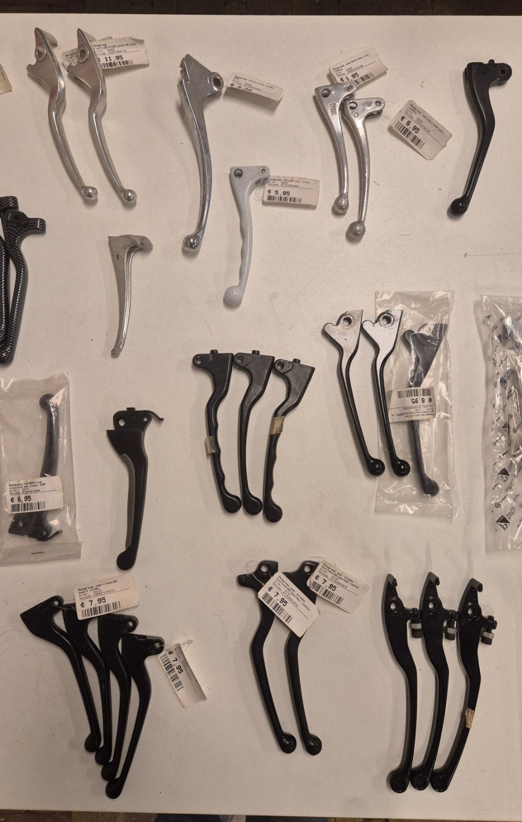 Partij 72 scooter rem- en koppelingshendels, Overige typen, Ophalen of Verzenden, Zo goed als nieuw, N.v.t
