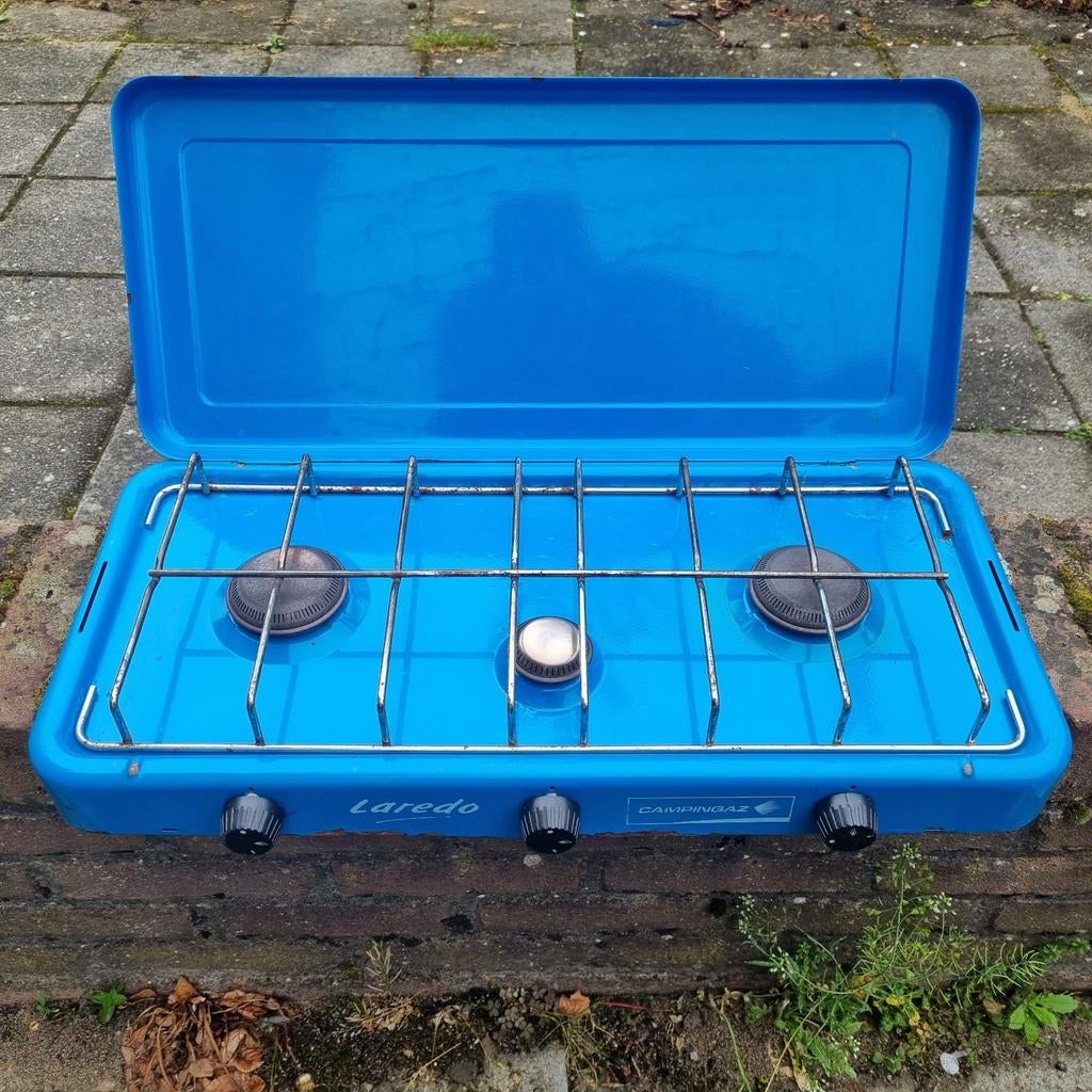 Campingaz Laredo 3-pits gasfornuis, Ophalen, Gebruikt