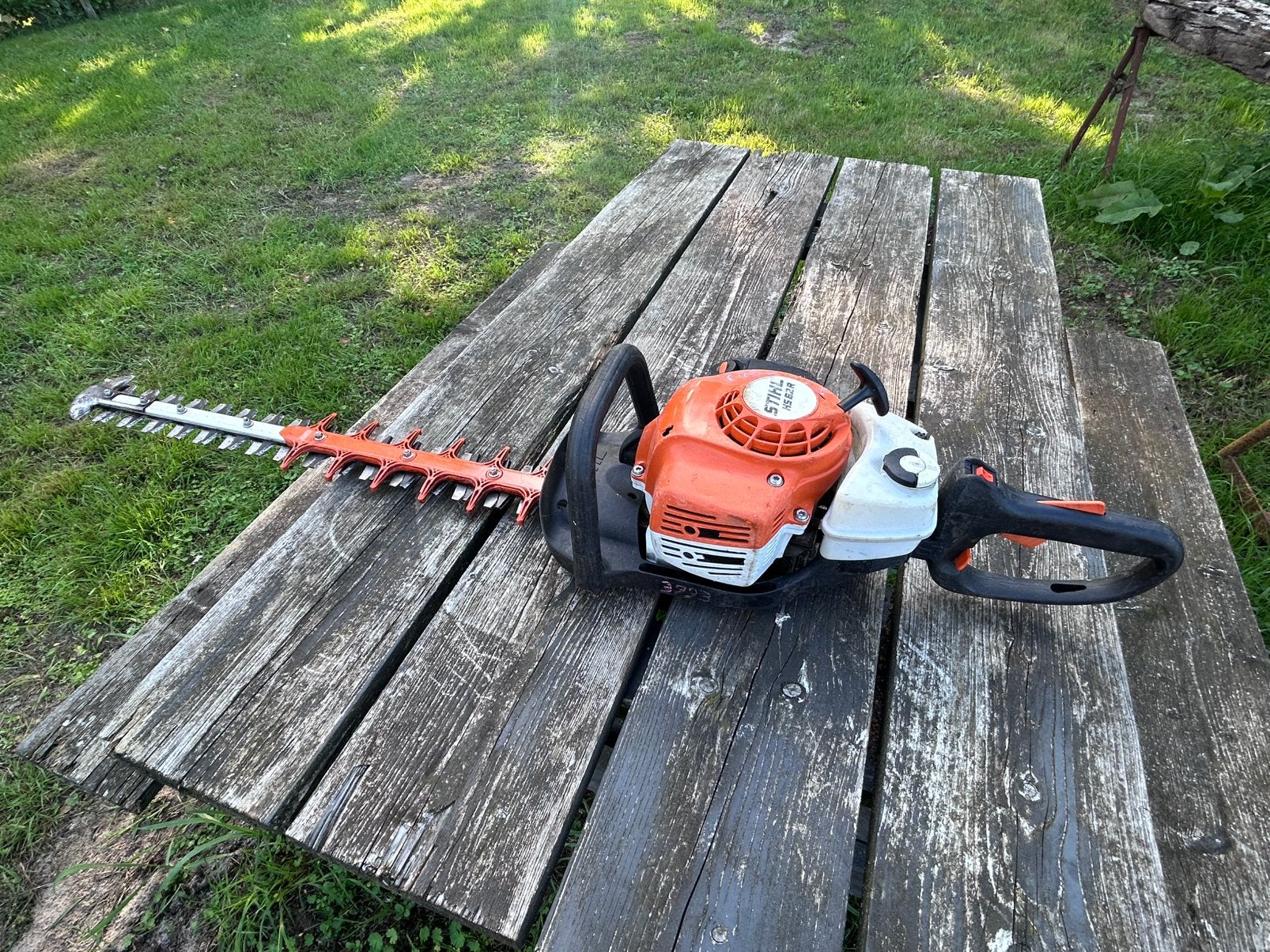 Stihl hs 82 r heggenschaar opknapper, Tuin en Terras, Ophalen, Gebruikt, Benzine, Stihl