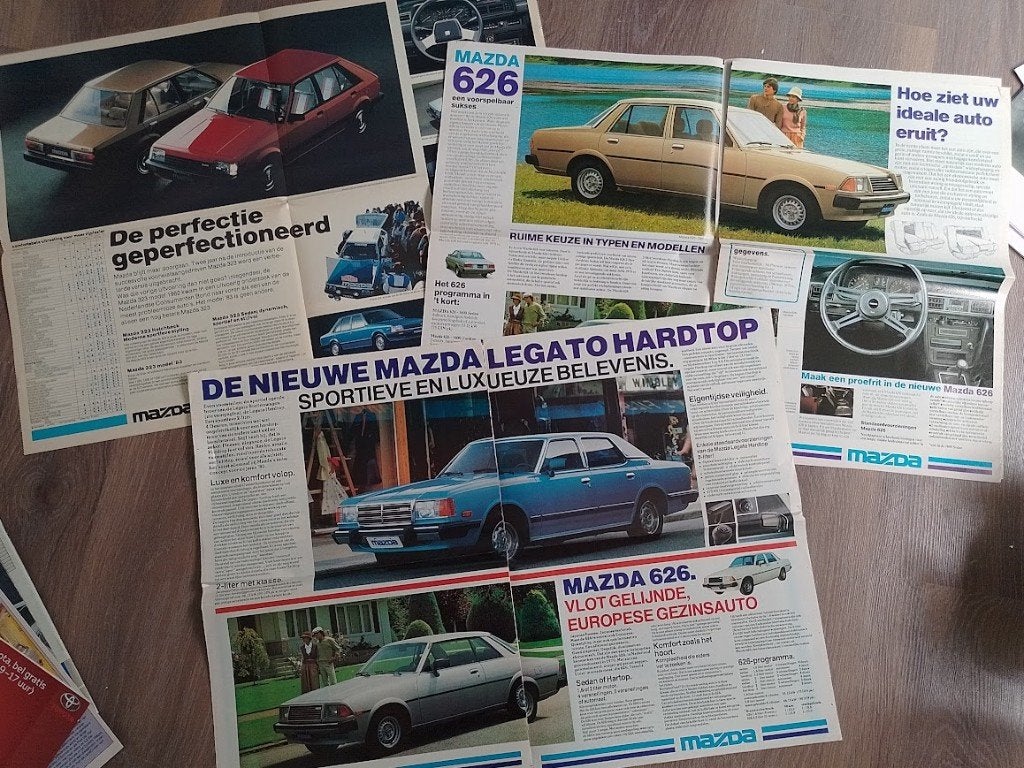Mazda Mail, Rai krant 1978, 1980 en 1984  SETPRIJS, Ophalen of Verzenden, Nieuw, Mazda