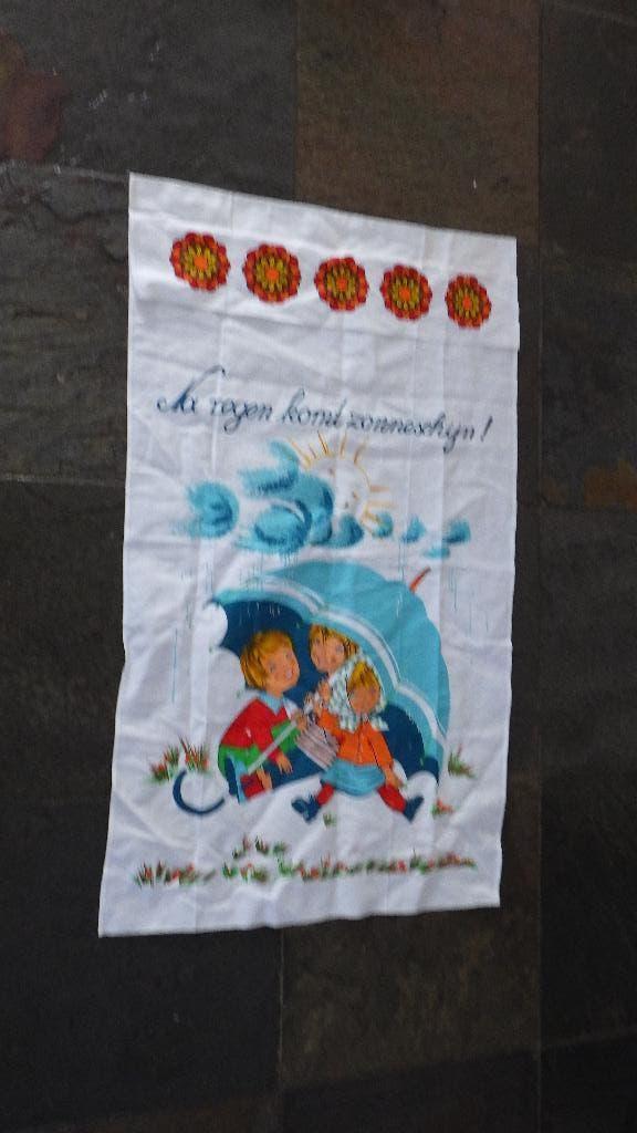 twee mooie vintage  overhanddoeken, Verzamelen, Retro, Ophalen of Verzenden, Huis en Inrichting