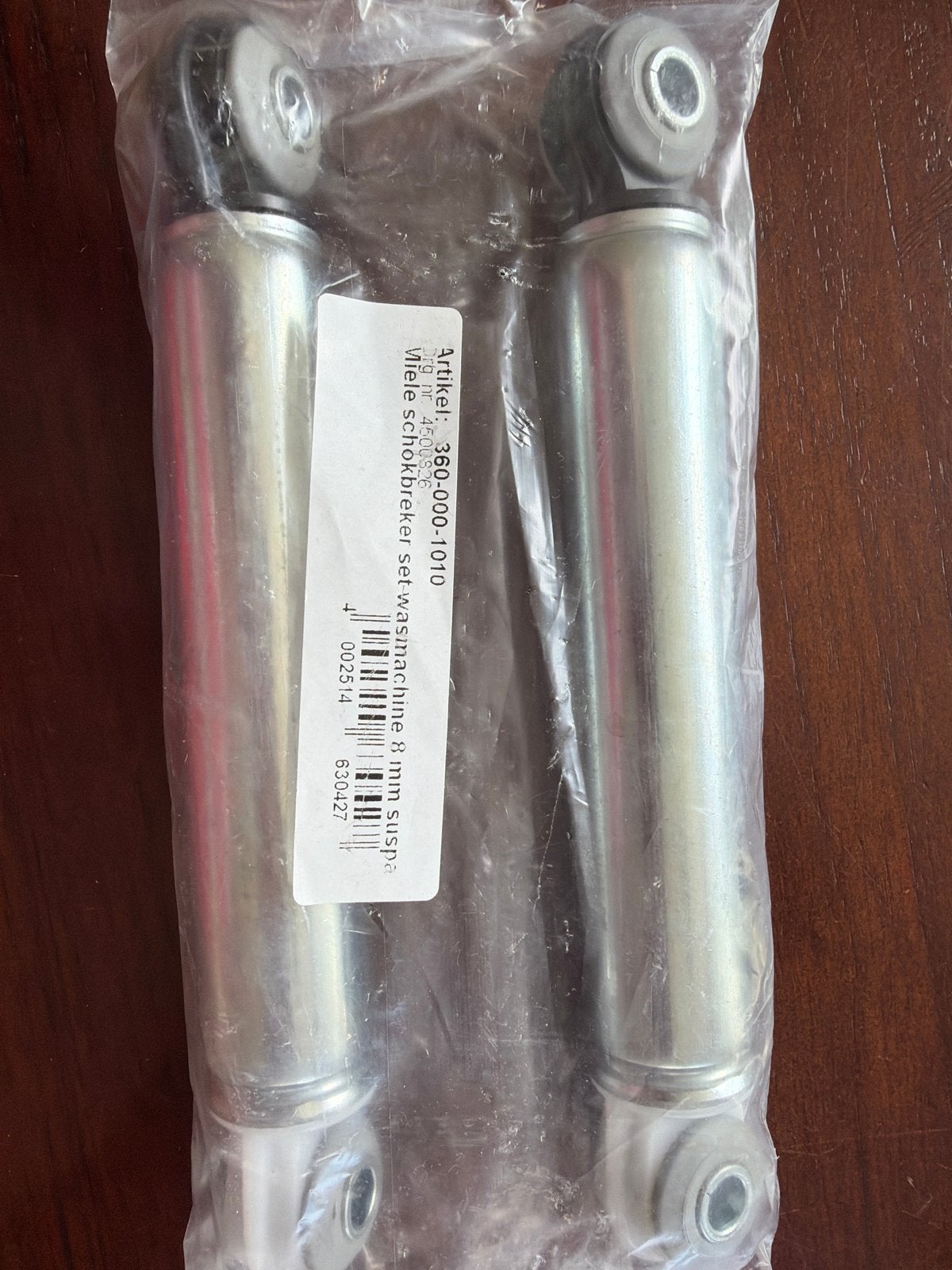 Miele schokbreker set wasmachine 8 mm Suspa, Ophalen, Nieuw