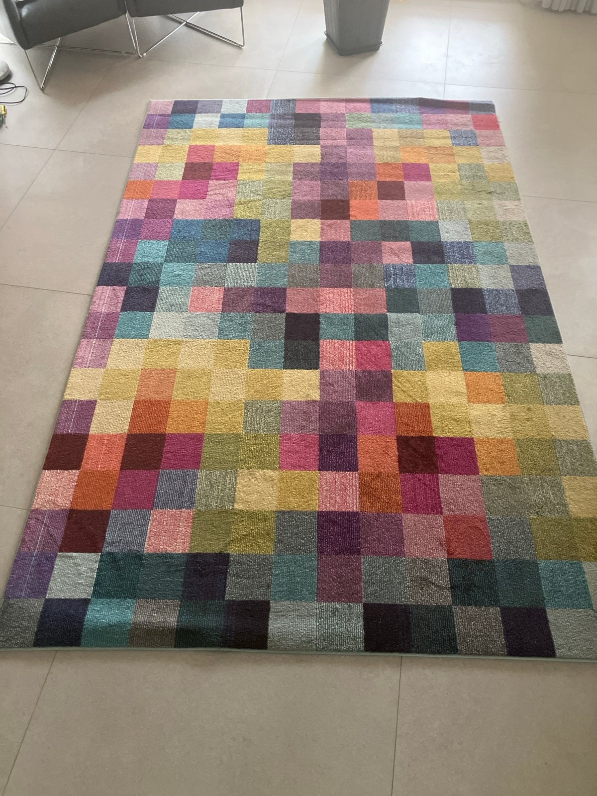 Vloerkleed 200x300 cm, multi-color, modern design, Huis en Inrichting, Stoffering | Tapijten en Kleden, Ophalen, Overige kleuren