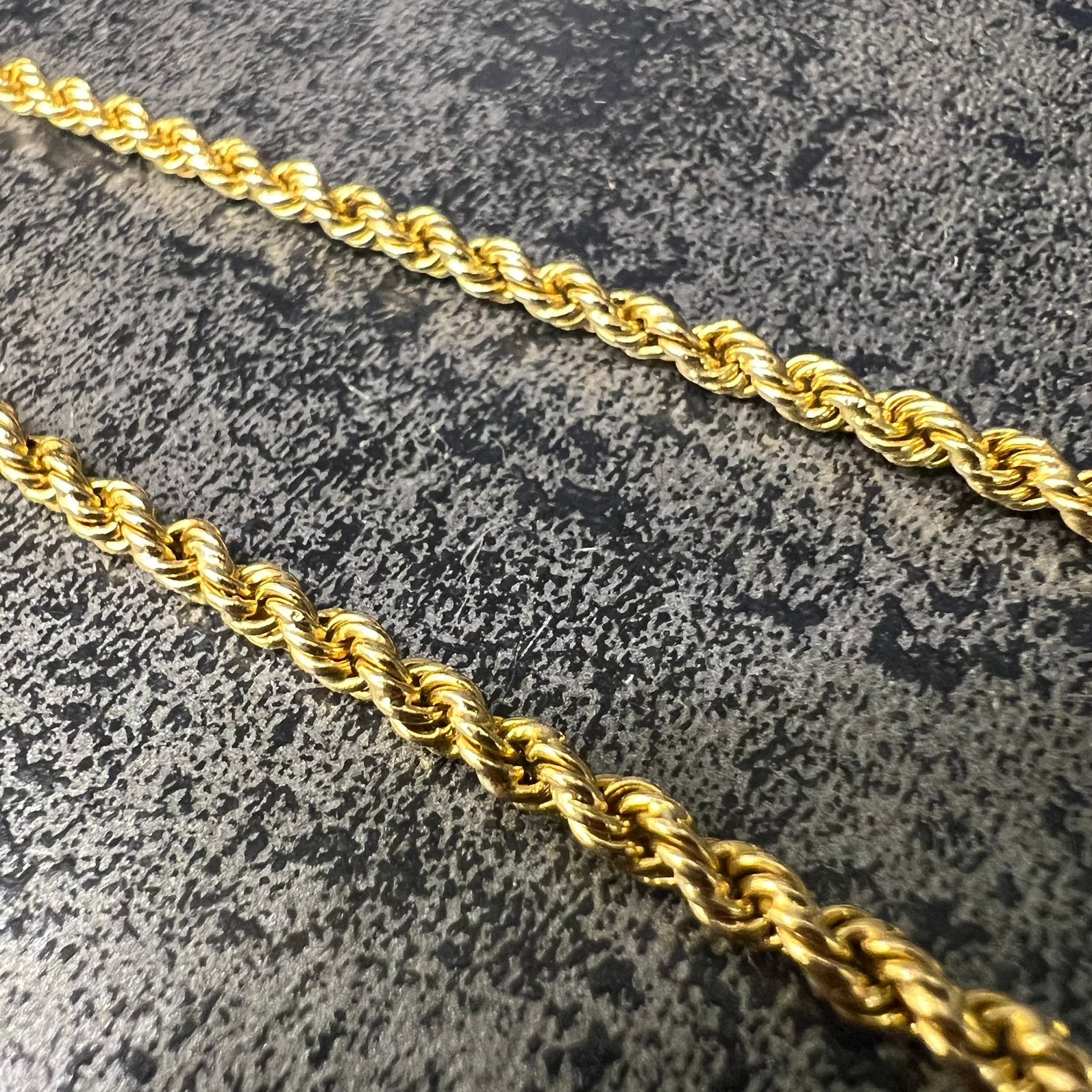 21k gouden ketting rope schakel prachtig model, Ophalen of Verzenden, Zo goed als nieuw, Goud