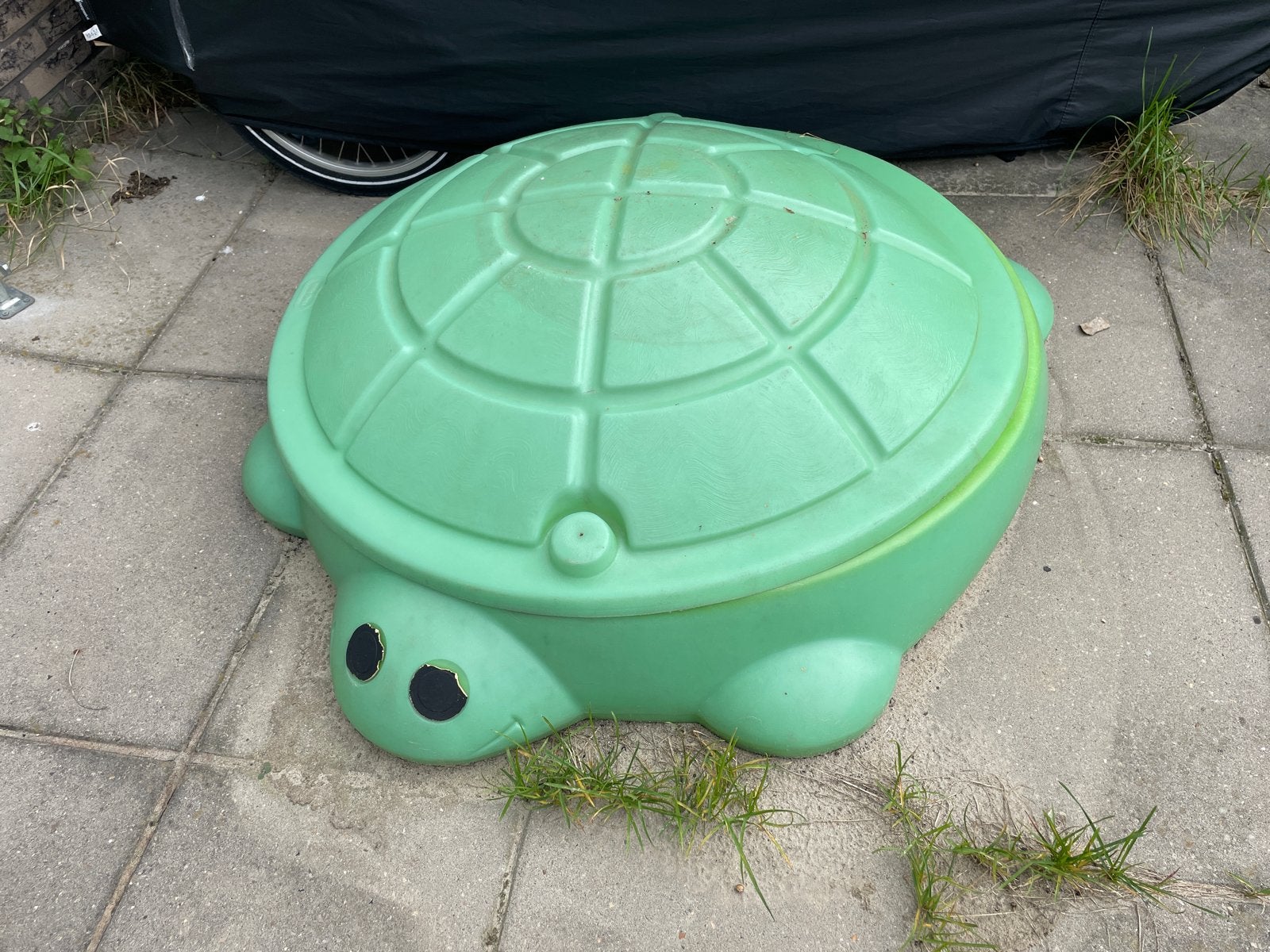 Gratis zandbak in de vorm van een schildpad, Ophalen, Gebruikt