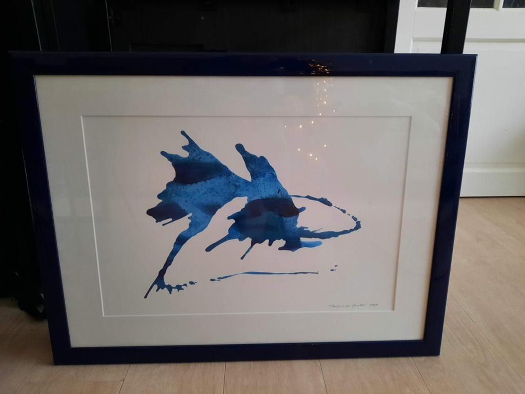 Abstract Schilderij Harry van Gestel - Gesigneerd 1998, Antiek en Kunst, Ophalen