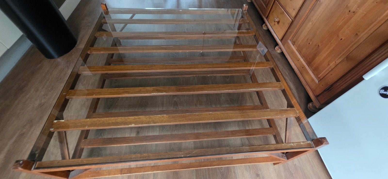 Vierkante salontafel Rivièra Maison 120cm, Huis en Inrichting, Ophalen, Gebruikt, Vierkant, 100 tot 150 cm
