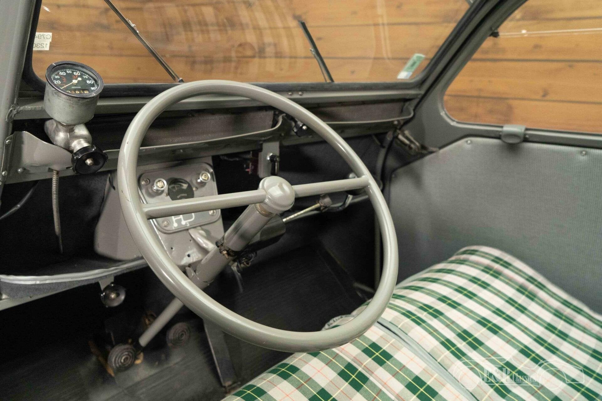 Citroën 2CV | Gerestaureerd | Zeldzaam oud type | 1953, Voorwielaandrijving, Stof, 4 stoelen, Handgeschakeld