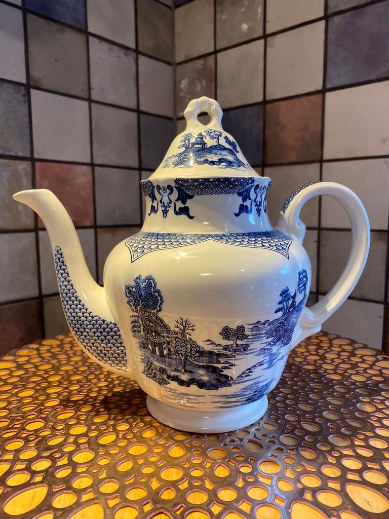Royal Tudor”Mandarin”vintage theepot,Grindley of Stoke,Engl., Antiek en Kunst, Antiek | Servies los, Ophalen of Verzenden