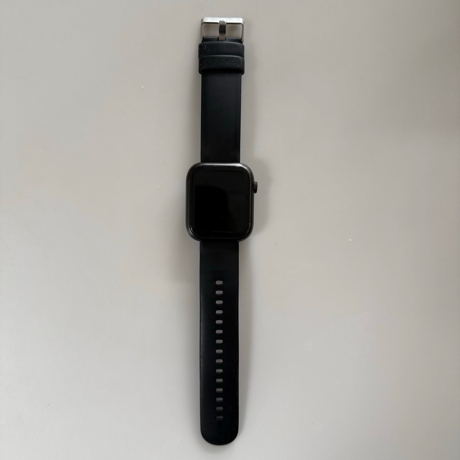 Nuvance G104 Smartwatch Zwart - Nieuwstaat met Oplader, Ophalen of Verzenden, Hartslag, Zo goed als nieuw, Zwart