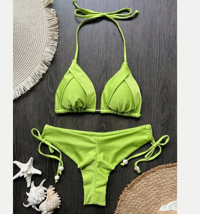 Sexy driehoek bikini push up - Braziliaanse stijl, Ophalen of Verzenden, Nieuw, Zwart, Bikini