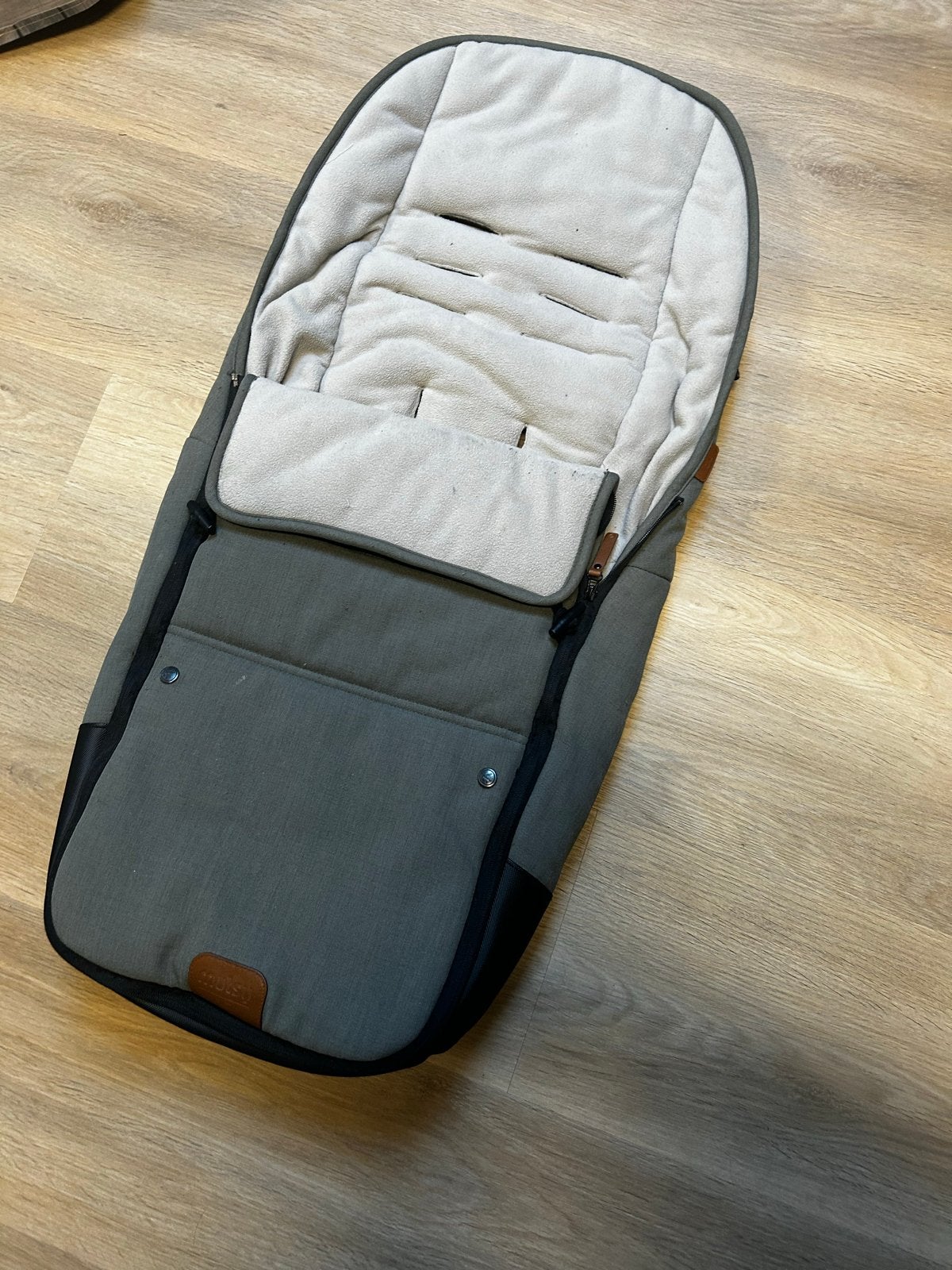 Mutsy Nio gevoerde voetenzak - Sea Green, Ophalen of Verzenden, Gebruikt, Kinderwagen, Mutsy