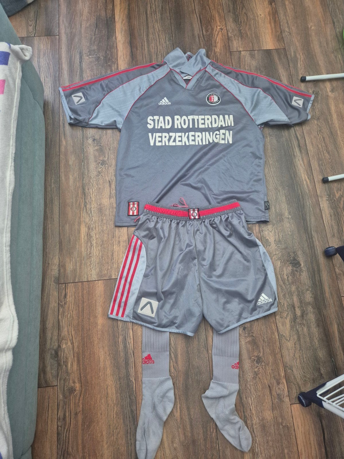 Feyenoord uit tenue 1999/2000- Shirt, Broekje, Sokken, Maat XL, Ophalen of Verzenden, Gebruikt, Set