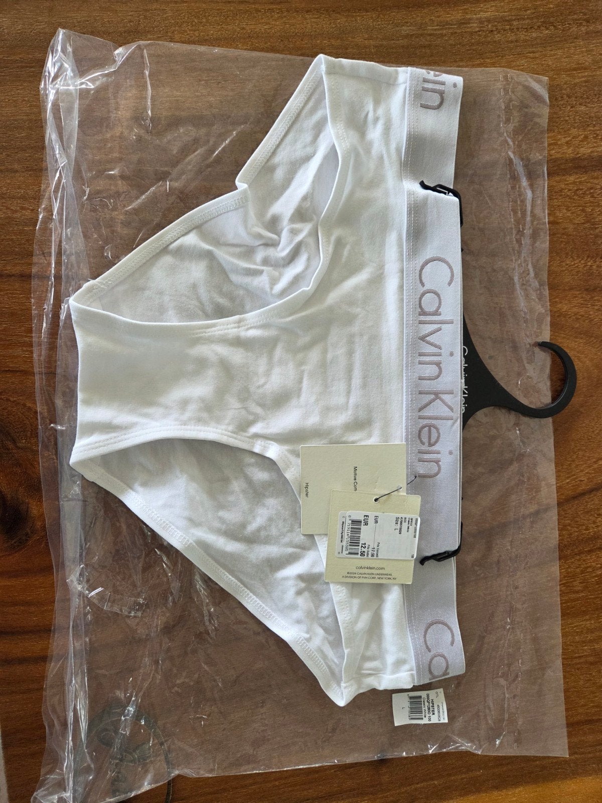 Calvin Klein Hipster Slip Wit Maat L Nieuw met kaartje, Kleding | Dames, Calvin Klein, Ophalen of Verzenden, Wit, Slip