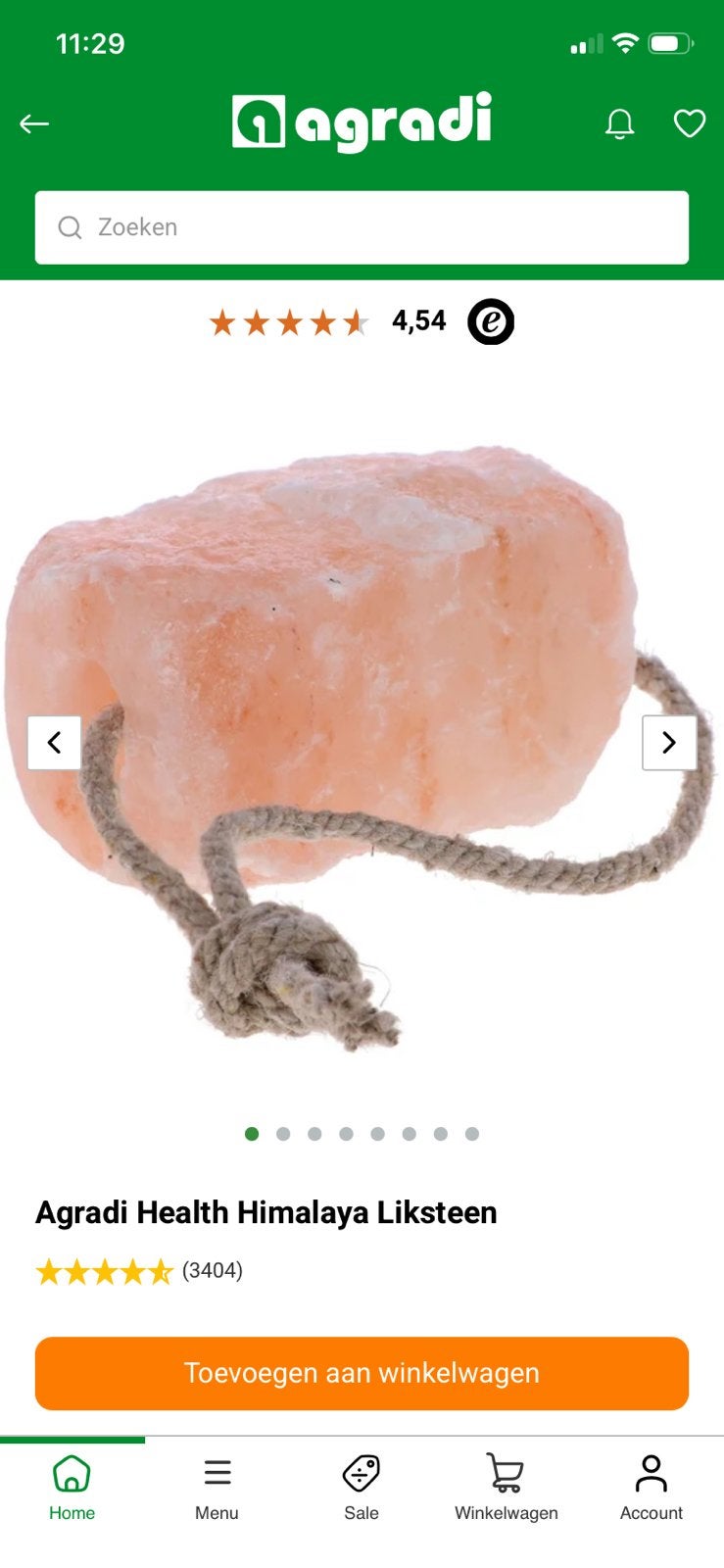Nieuwe health Himalaya liksteen, Ophalen