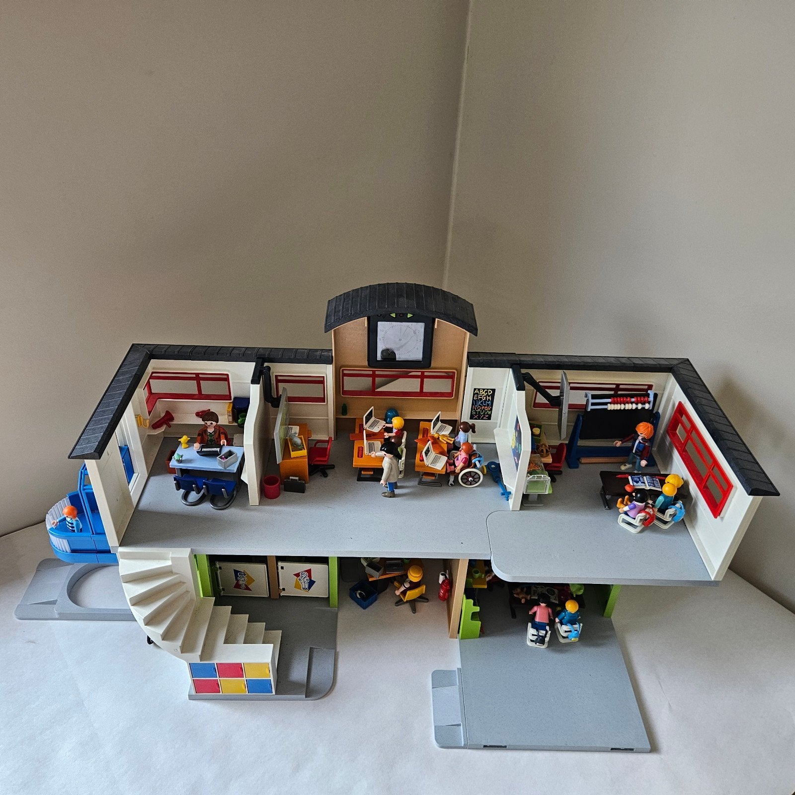 Grote PLAYMOBIL school compleet ingericht, Kinderen en Baby's, Speelgoed | Playmobil, Gebruikt, Gebouw, Losse onderdelen, Ophalen of Verzenden