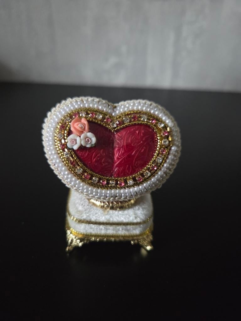 Hart vormige faberge, Antiek en Kunst, Ophalen of Verzenden