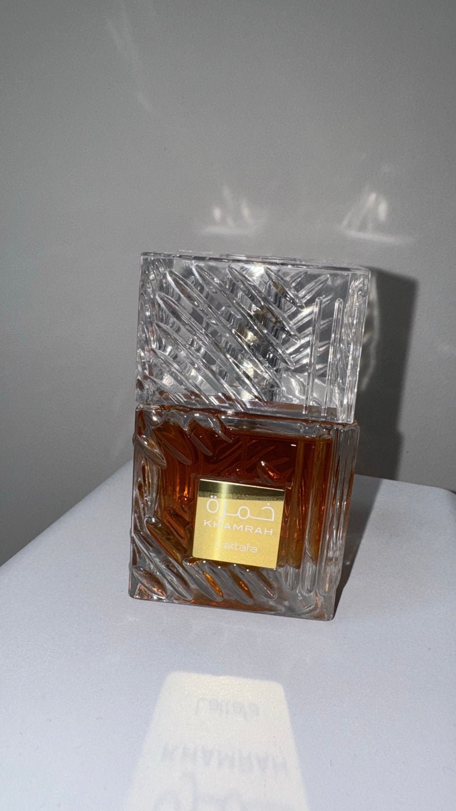 Lattafa Khamrah Eau de Parfum, Ophalen of Verzenden, Zo goed als nieuw