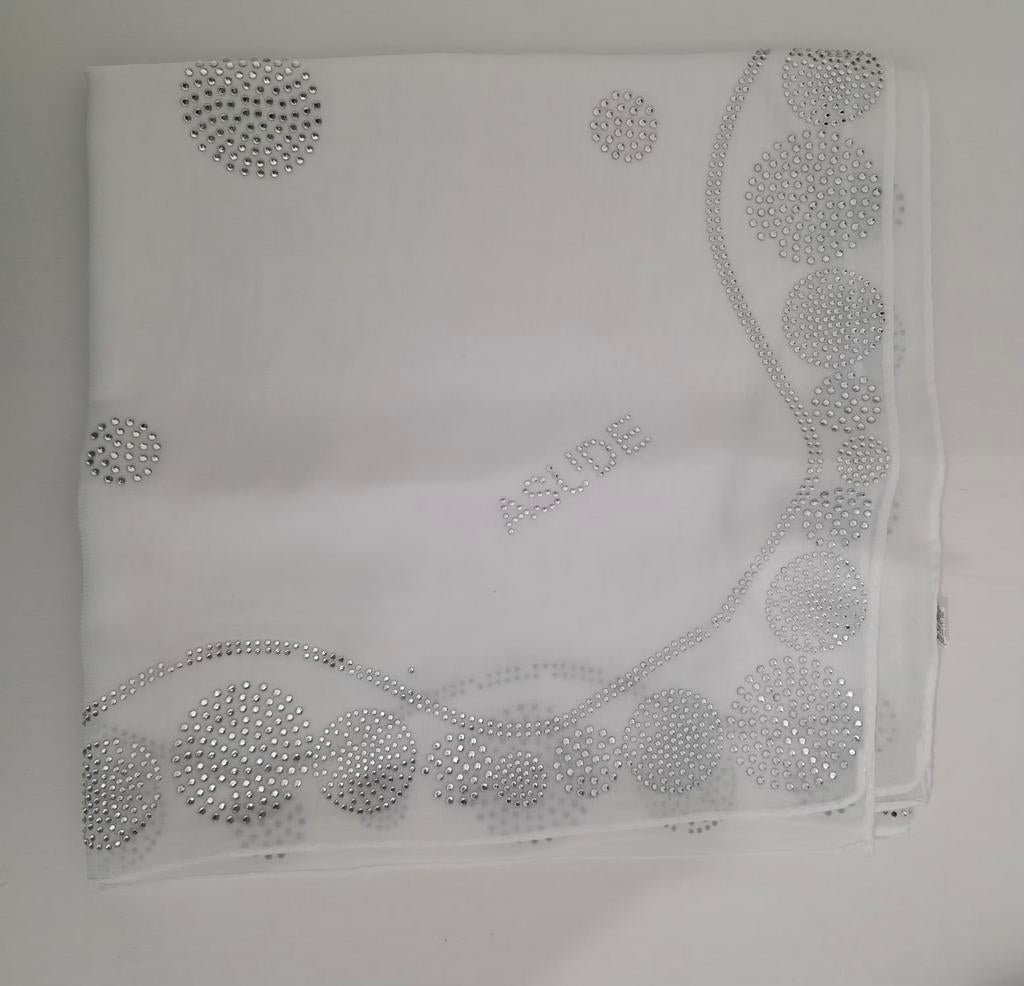 Nieuw Witte hijab met steentjes, Kleding | Dames, Mutsen, Sjaals en Handschoenen, Ophalen of Verzenden, Nieuw, Sjaal