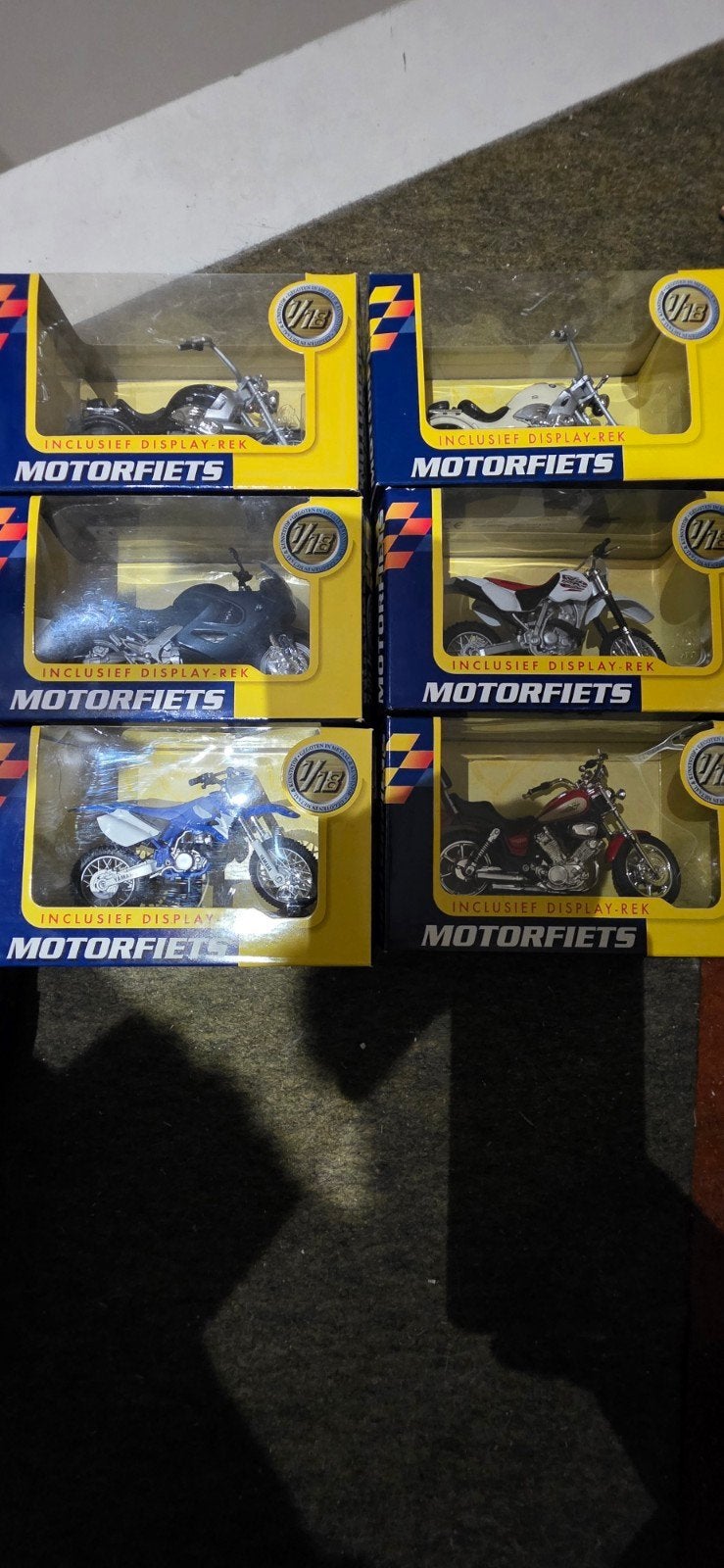 Schaalmodellen motorfietsen (6 stuks) - Welly / Ovibell, Ophalen of Verzenden, Nieuw, Motor