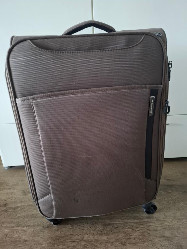 Lichtgewicht koffer March (Bijenkorf), met 4 wielen., Sieraden, Tassen en Uiterlijk, Koffers, 60 tot 70 cm, Overige materialen
