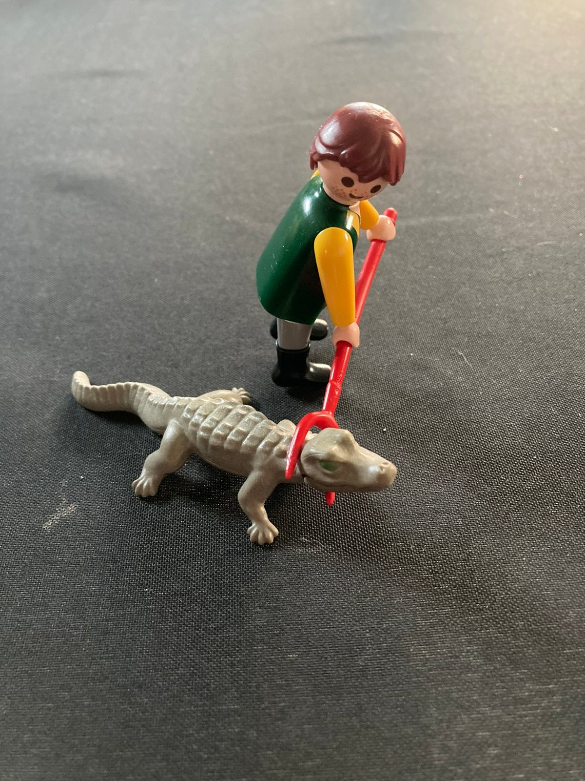Playmobil dierenverzorger met krokodil., Ophalen of Verzenden, Zo goed als nieuw