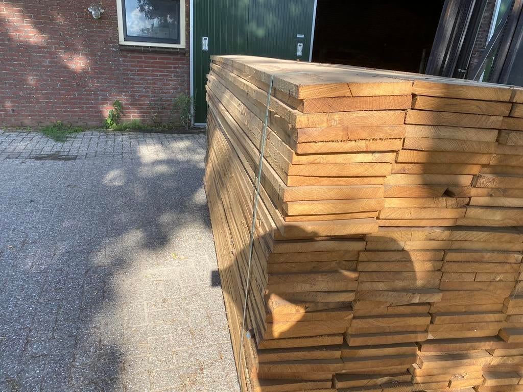 Eiken planken te koop. 210x27 mm KD, Ophalen of Verzenden, Nieuw, 180 tot 250 cm, Planken