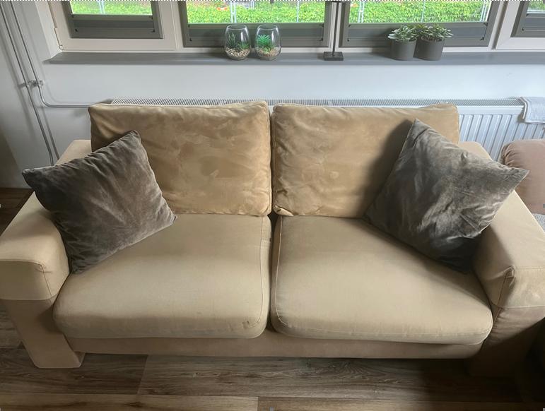 GRATIS 2.5 /3  persoonsbank., Ophalen, Gebruikt, 150 tot 200 cm, Driepersoons