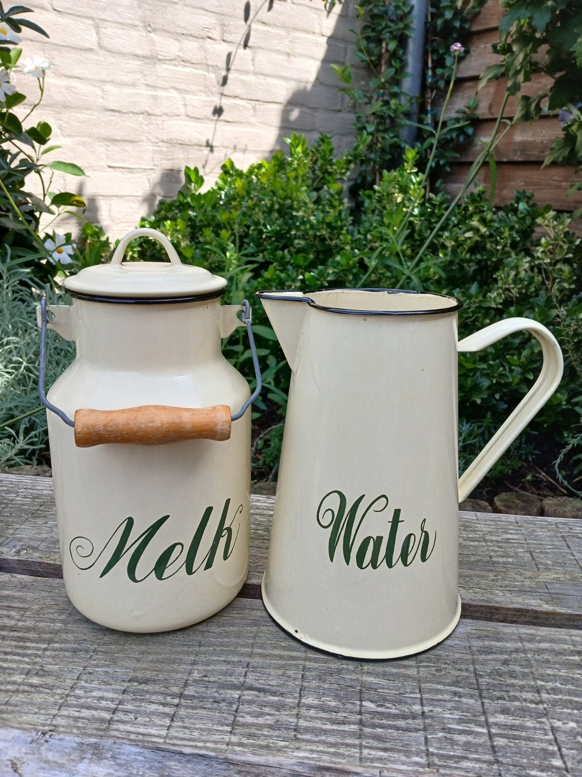 emaille melkbus/waterkan vinteds, Antiek en Kunst, Ophalen of Verzenden