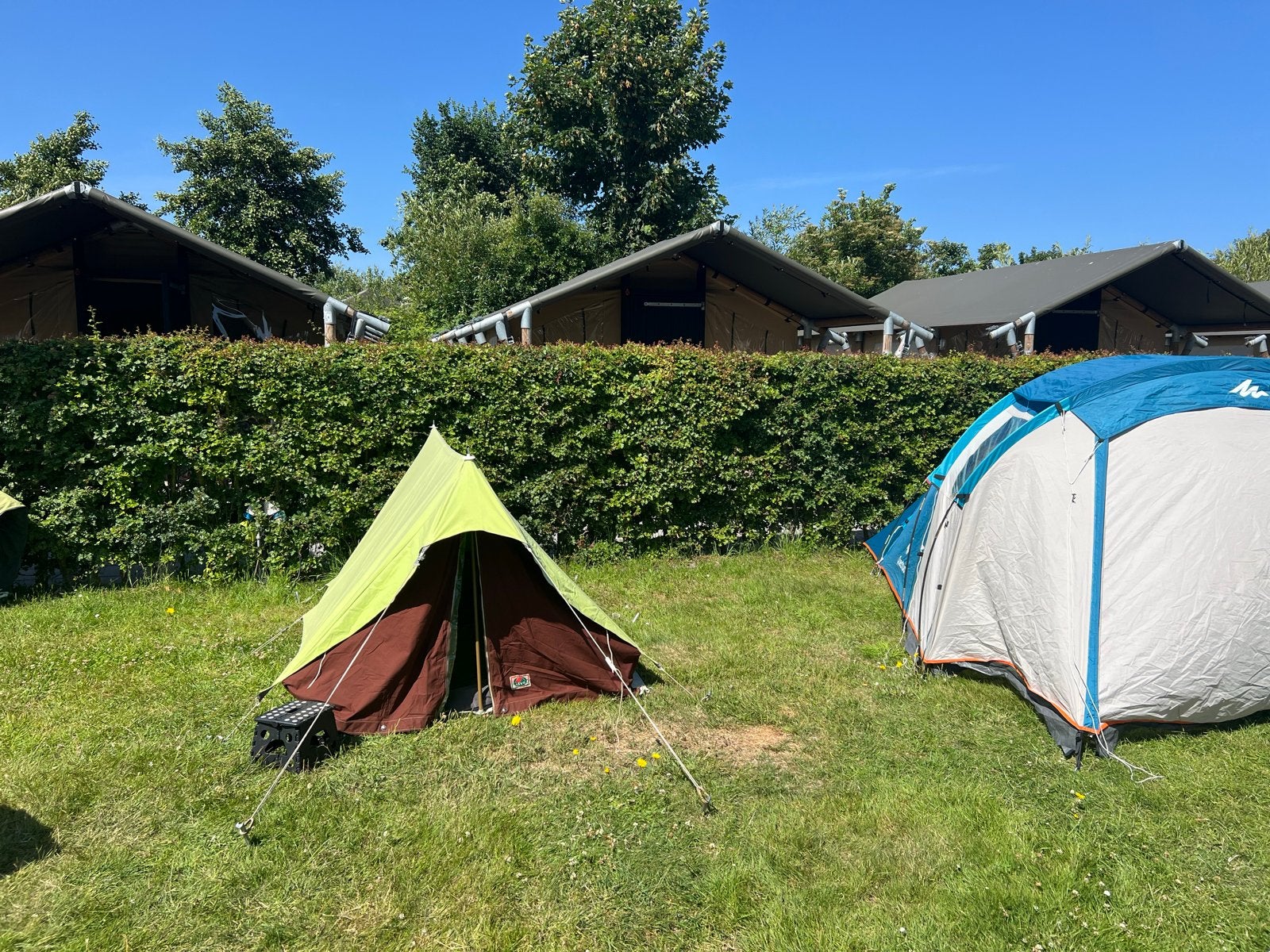 Compact katoenen tentje - Ideaal voor solo avonturen, Caravans en Kamperen, Tenten, Verzenden, Gebruikt, Tot en met 2