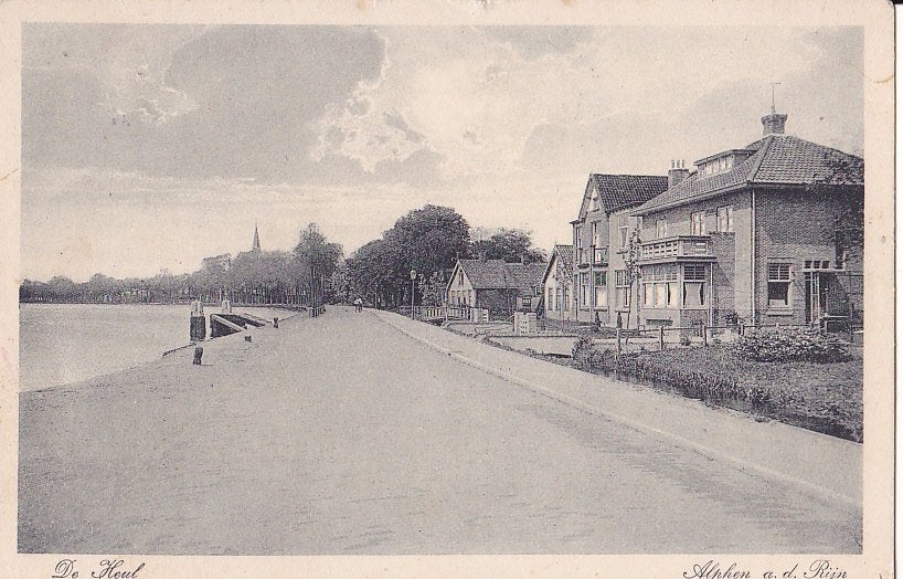 Alphen aan de Rijn., Ophalen of Verzenden, 1920 tot 1940, Gelopen, Zuid-Holland