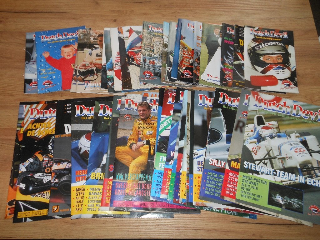 Dutch Devil  Jos Verstappen fanclub boekjes/posters, Ophalen of Verzenden, Gebruikt, Formule 1