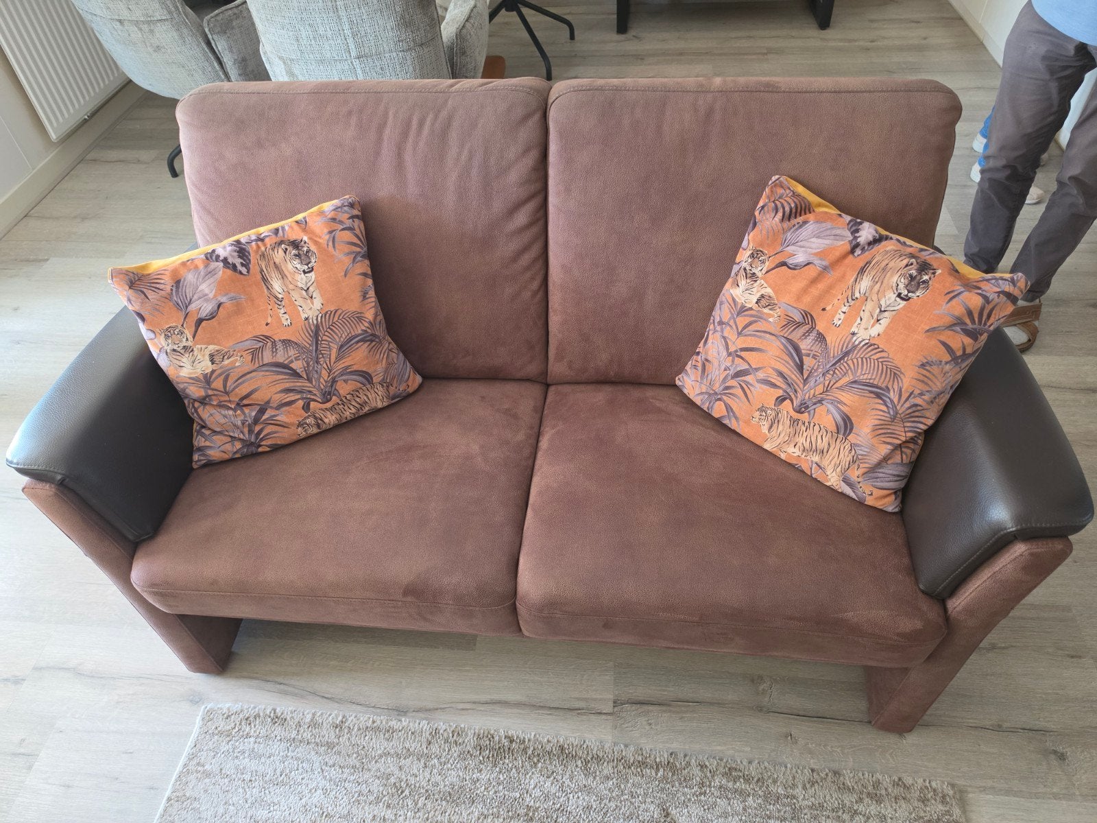2-zits bank met 2 fauteuils - comfortabele zitdiepte, Ophalen, Minder dan 75 cm, 150 tot 200 cm, Tweepersoons