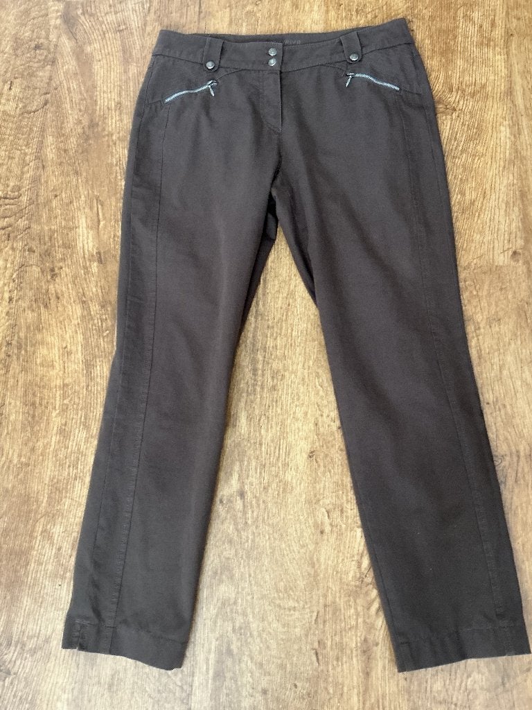 Gerry Weber broek bruin 42, Bruin, Maat 42/44 (L), Ophalen of Verzenden, Zo goed als nieuw