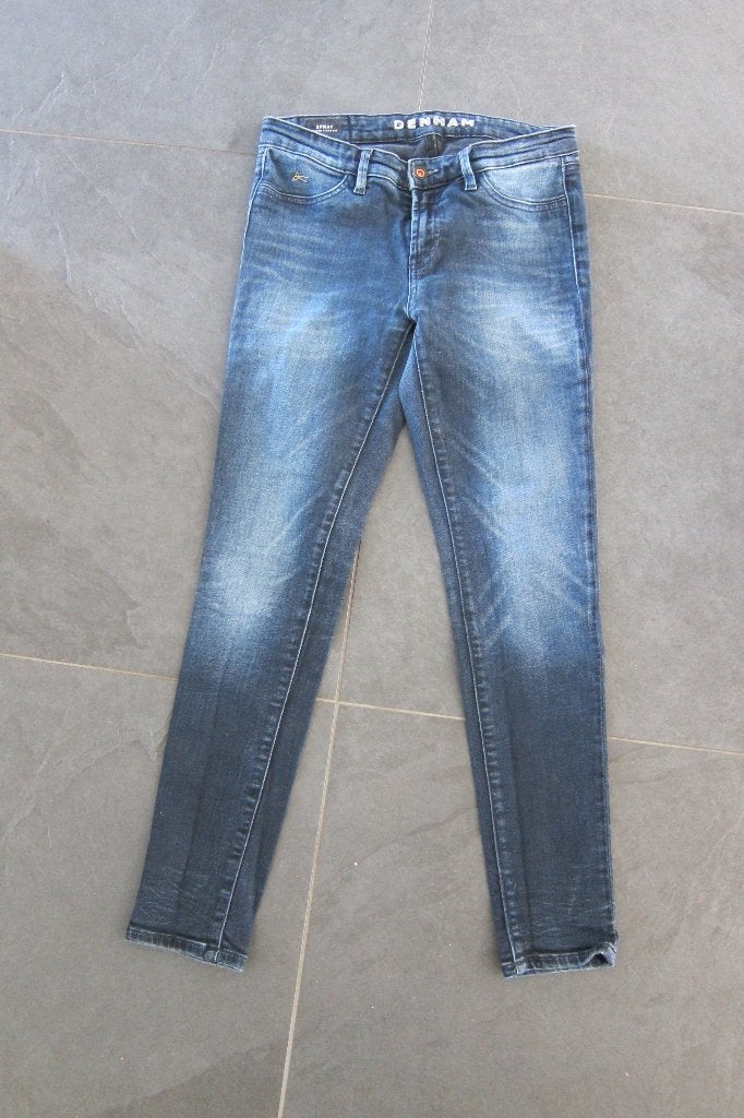 Super gave jeans denham hoord strak tot de kuiten enkels, Denham, Blauw, Zo goed als nieuw, Schipluidenlaan 20 5035KJ Tilburg
