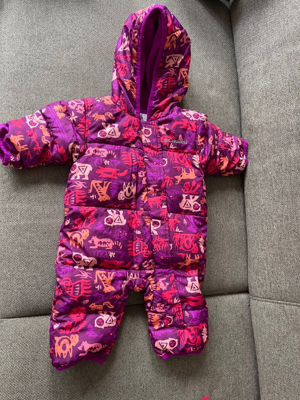Gratis - Columbia baby winter jacket, 3-6 months, Kinderen en Baby's, Ophalen, Zo goed als nieuw, Jongetje of Meisje
