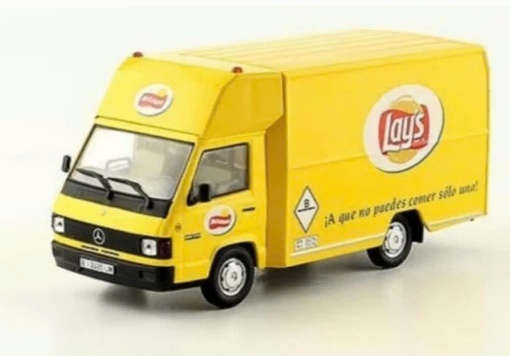 Mercedes Benz 140 '84 Lay's Chips 1/43 reparto / servicio 15, Verzenden, Nieuw, Bus of Vrachtwagen, Overige merken