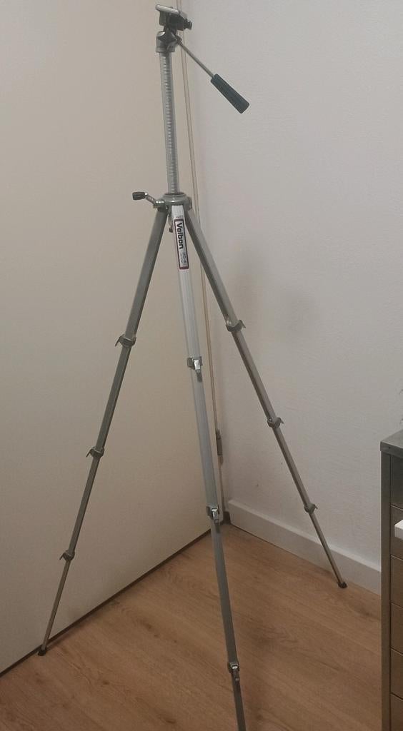 Velbon HG-4 statief (tripod) in perfecte staat (Vintage), Zo goed als nieuw, 150 tot 175 cm, Met balhoofd, Ophalen of Verzenden