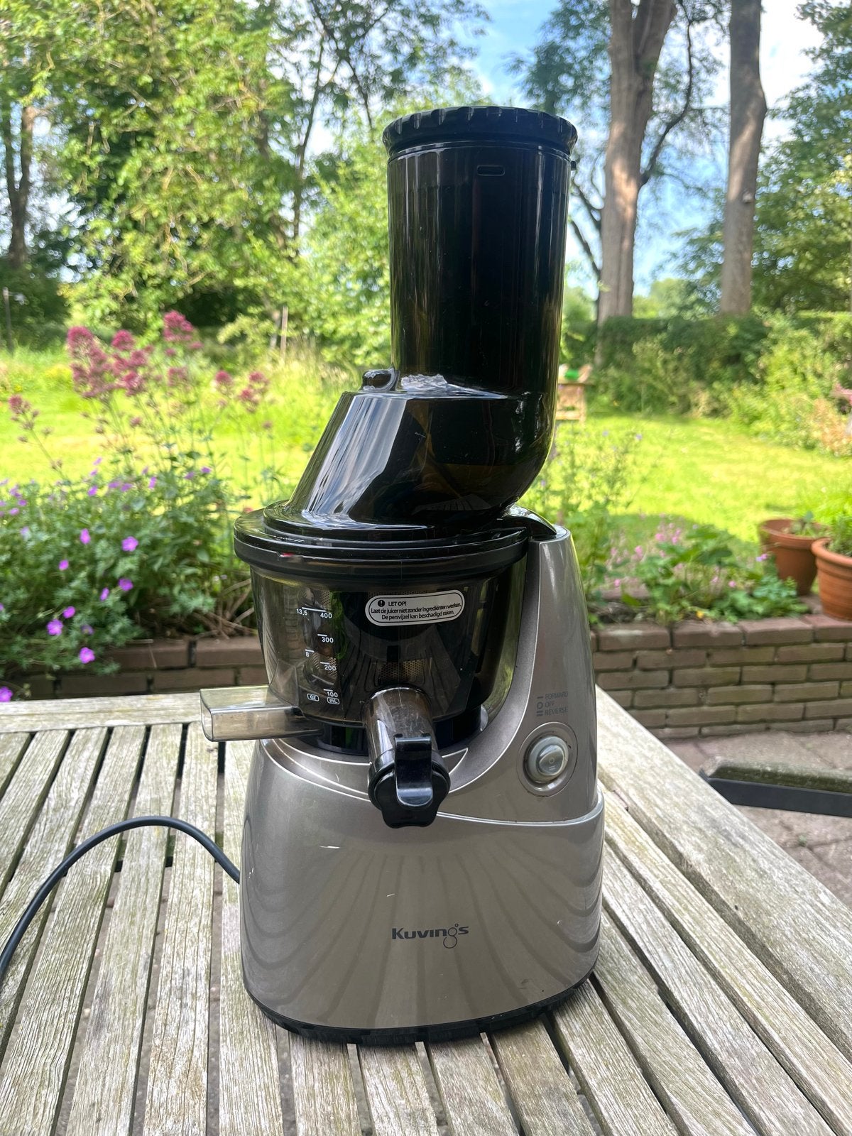 Kuvings Slowjuicer B6000 - Goede staat, Witgoed en Apparatuur, Keukenmixers, 1 tot 2 liter, Ophalen of Verzenden, Zo goed als nieuw