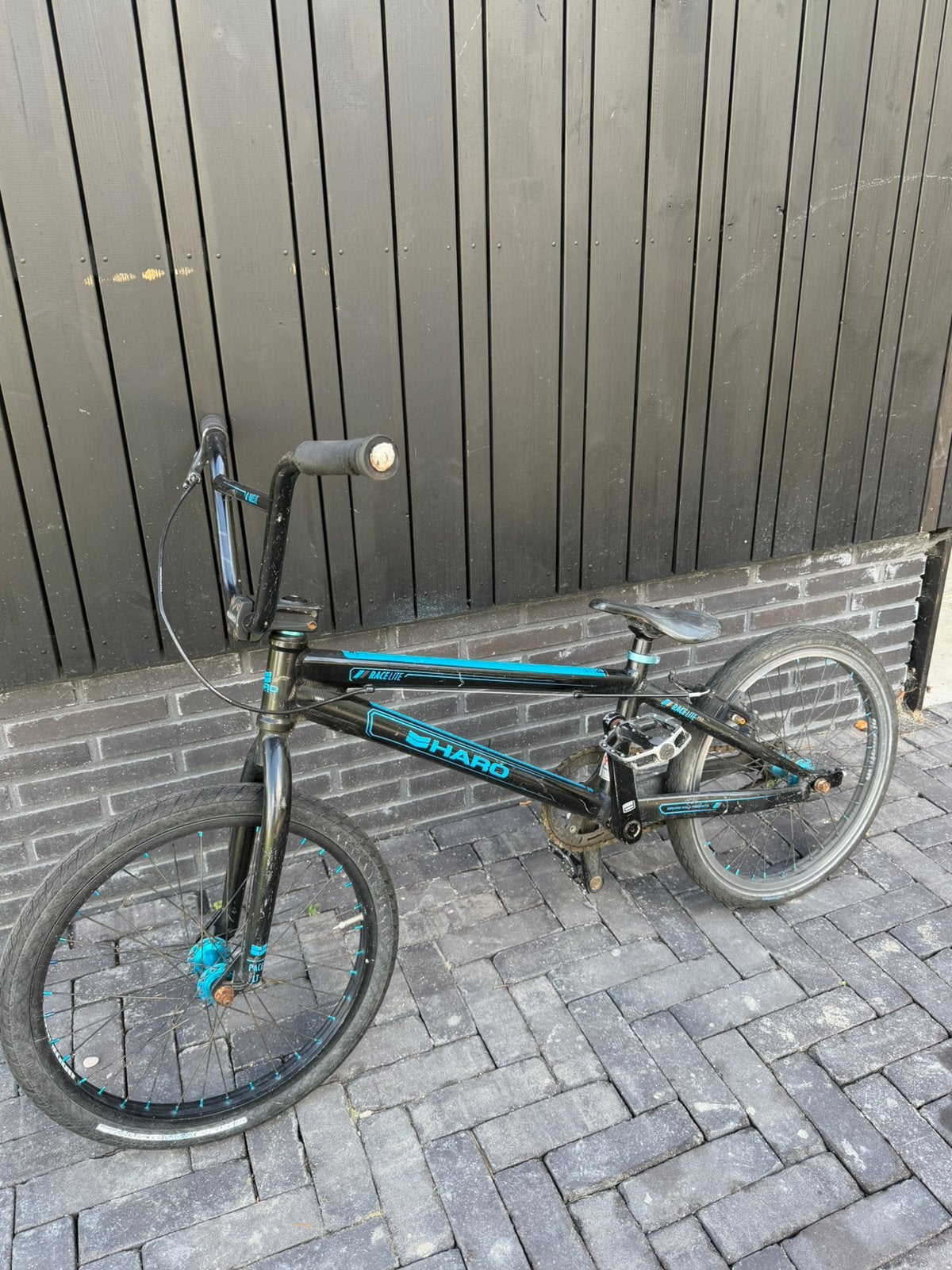 Haro Racelite Pro BMX – zwart/blauw – 20 inch, Fietsen en Brommers, Ophalen, 16 tot 20 inch, Staal, Zo goed als nieuw