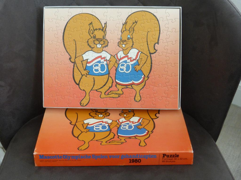 puzzel olympische spelen 1980, Ophalen of Verzenden, Zo goed als nieuw, Overige sporten, Overige typen