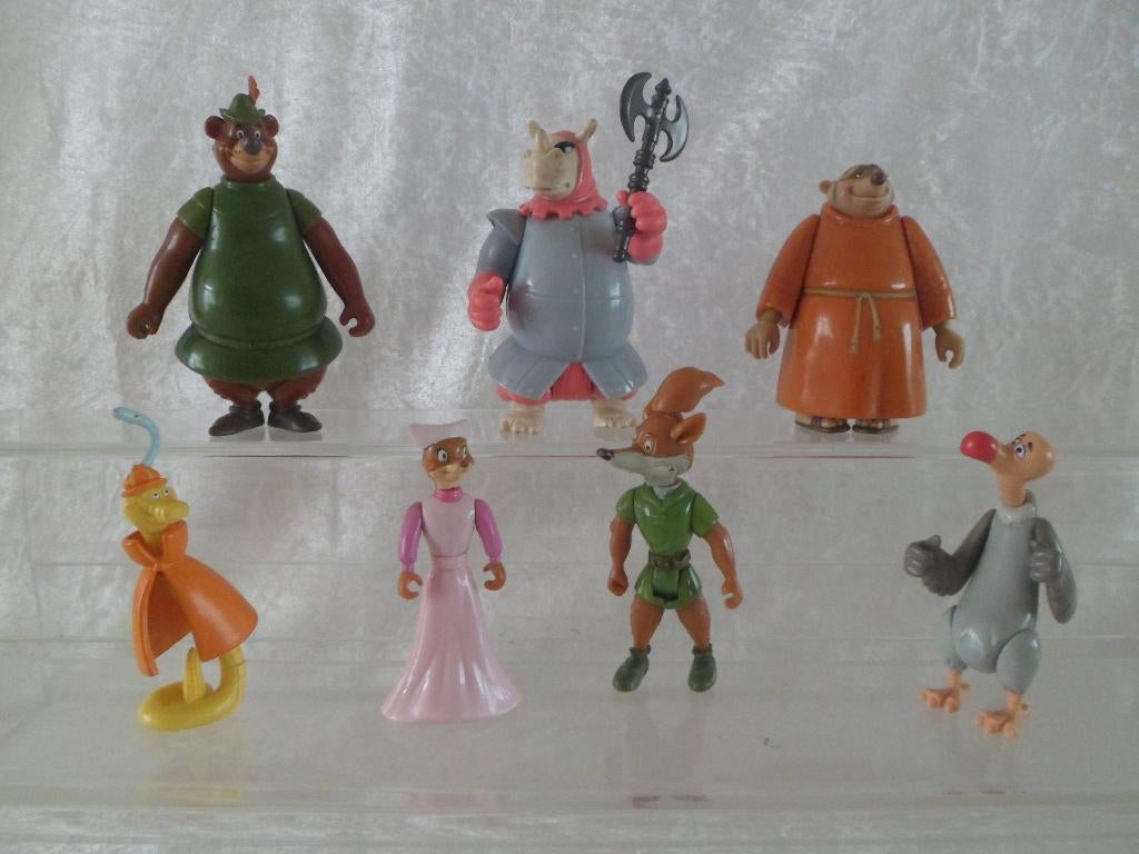 Disney Robin Hood speelset figuren, Ophalen of Verzenden, Overige figuren, Gebruikt, Beeldje of Figuurtje