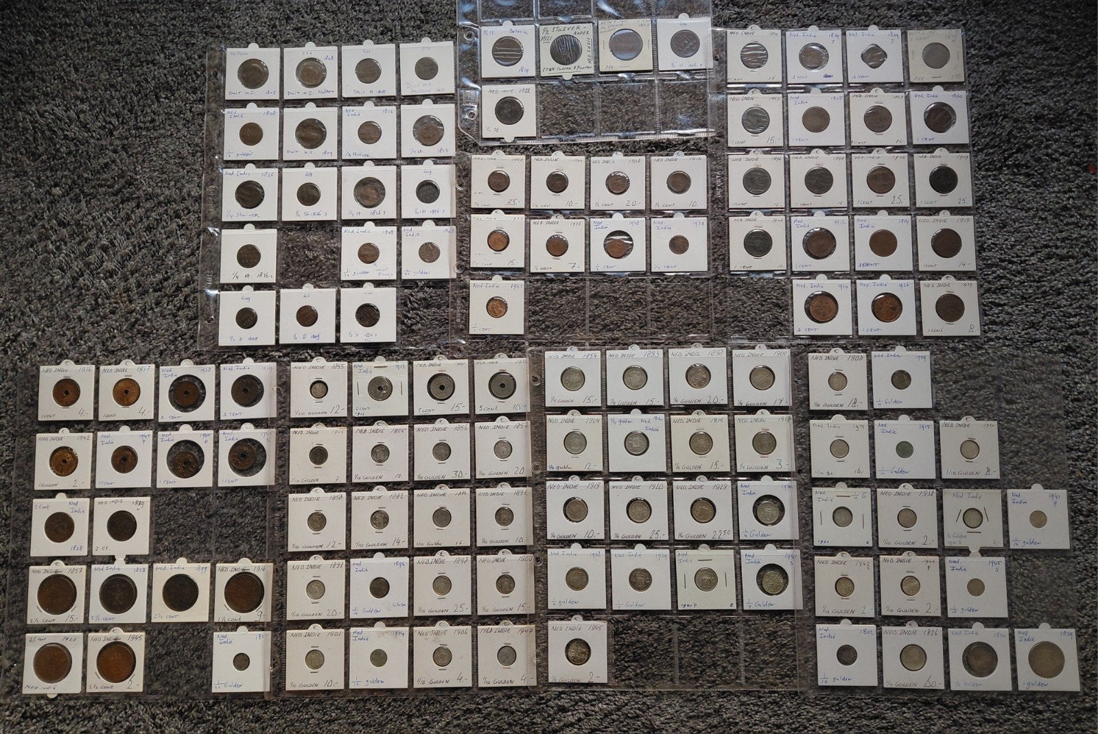 Collectie 125 munten Nederlands-Indië, veel zilver!, Setje, Zilver, Koning Willem I, Overige waardes