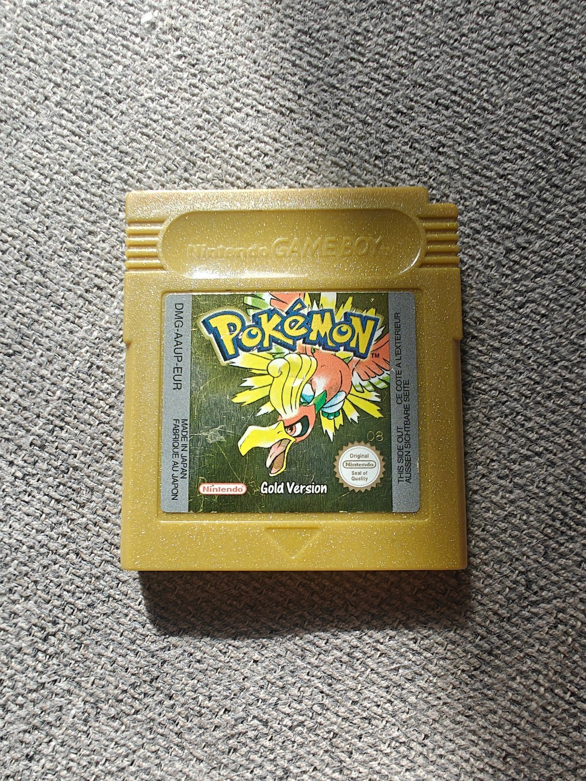 Pokémon Gold Version Game Boy Color (GBC) - Klassieker, Gebruikt, 1 speler, Ophalen of Verzenden, Role Playing Game (Rpg)