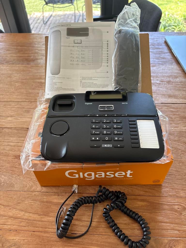 Gigaset DA710 vaste telefoon - Zwart, nieuw in doos, Ophalen, Zo goed als nieuw