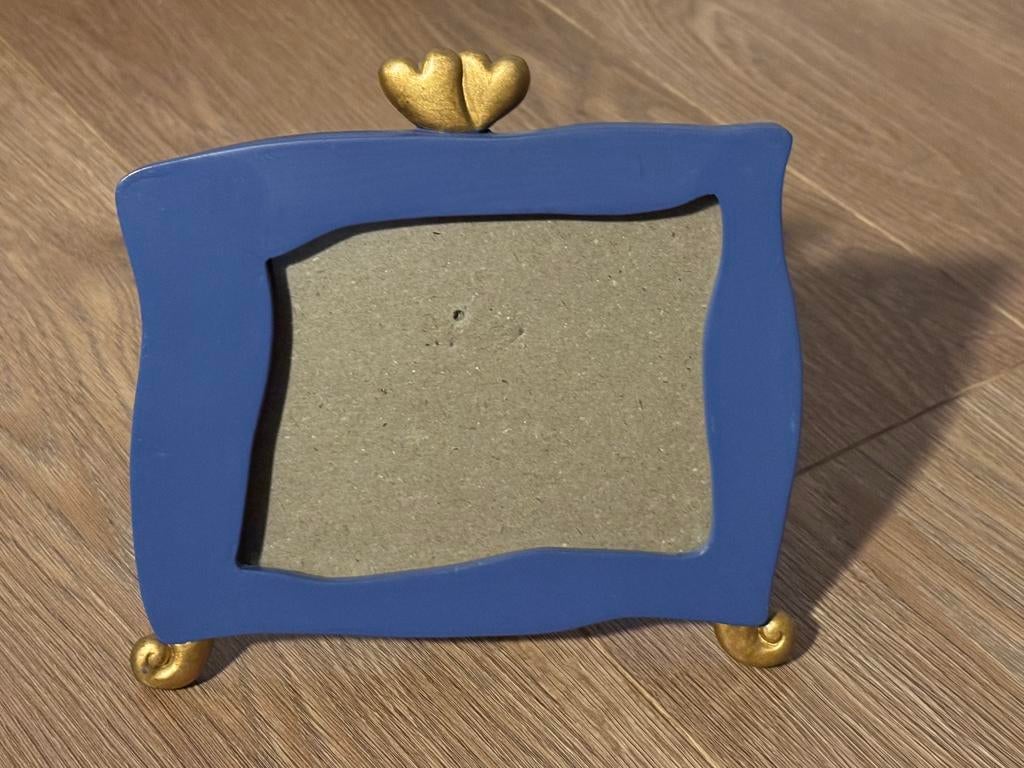 Blauw fotoijstje voor een foto van 10x15 cm, Ophalen of Verzenden, Zo goed als nieuw