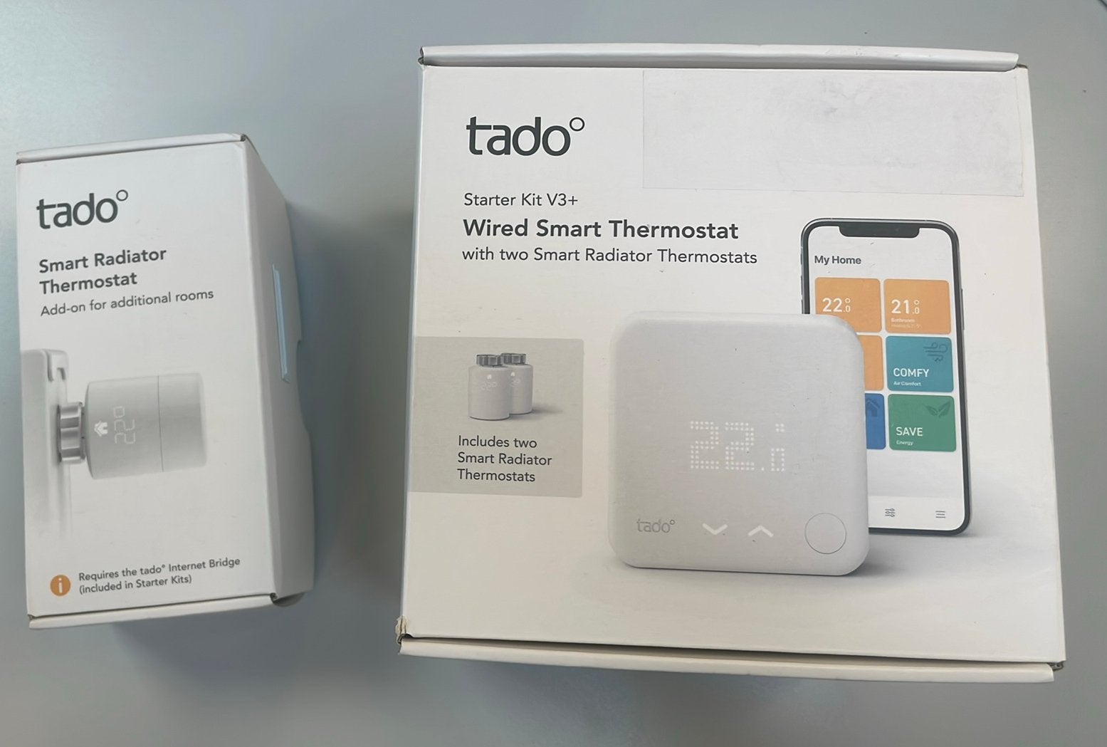 Tado starter kit v3+ met extra thermostaatknop, Ophalen of Verzenden, Nieuw