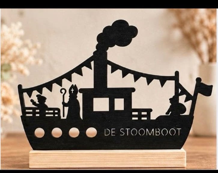 Sinterklaas stoomboot met Sint en piet, Diversen, Ophalen of Verzenden, Nieuw