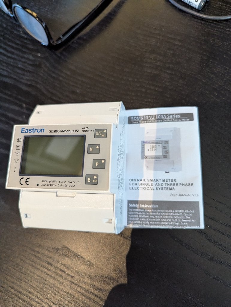 Eastron SDM630-Modbus V2 kWh meter 3 fase MID gebruikt, Ophalen of Verzenden, Zo goed als nieuw, Overige merken, Overige typen